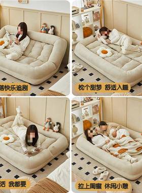 人类狗窝榻懒人沙发发床单榻米巨大双人人折叠阳77358台卧室沙房