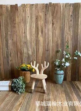 北方飘风化实老榆BLY木木板民宿工家用复古吧台桌面餐桌作窗桌面