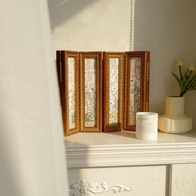 M画2O8中式古典CLI复古赵屏风花鸟客装饰美厅式法小之吴