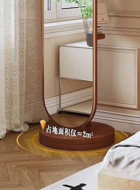 化妆用镜全18620身镜落地镜家旋转穿试衣镜衣镜女生卧室动宿舍移