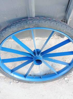 脚轮向轮26#力车心NVZ轮免充泡气轮外胎包发工矿万轮实轮加重轮