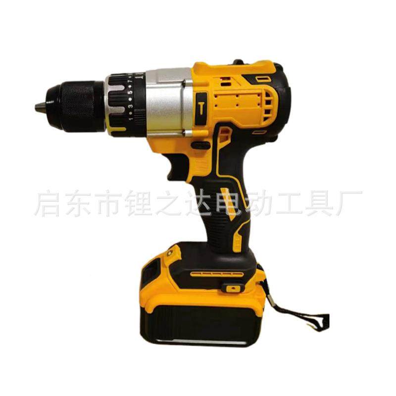 锂电多钻功能手钻电冲击电无品牌/家用木工打孔大功率充电钻钻锂
