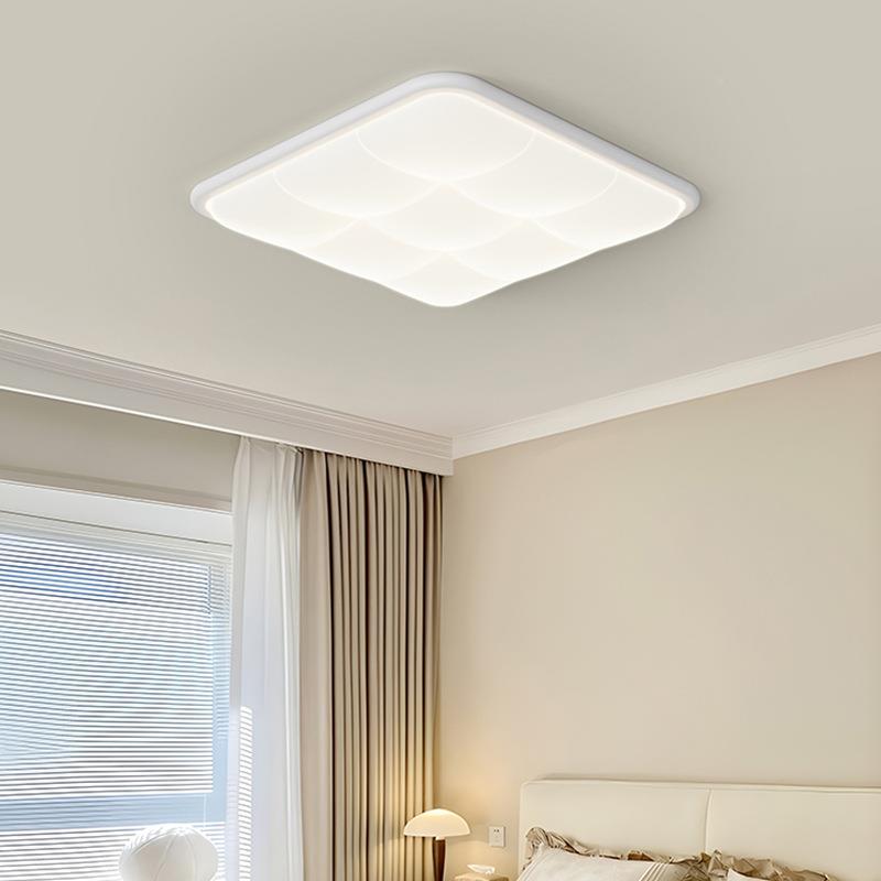 大客厅灯谱奶油风全简光护眼卧室房灯现代约超薄厅吸顶灯中山TM-3