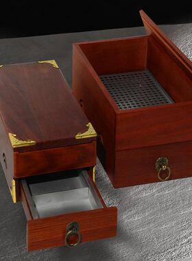 西烤餐炭烤牛排盘实木38916烟烟熏盒子木质特色创意熏木碳火肉餐