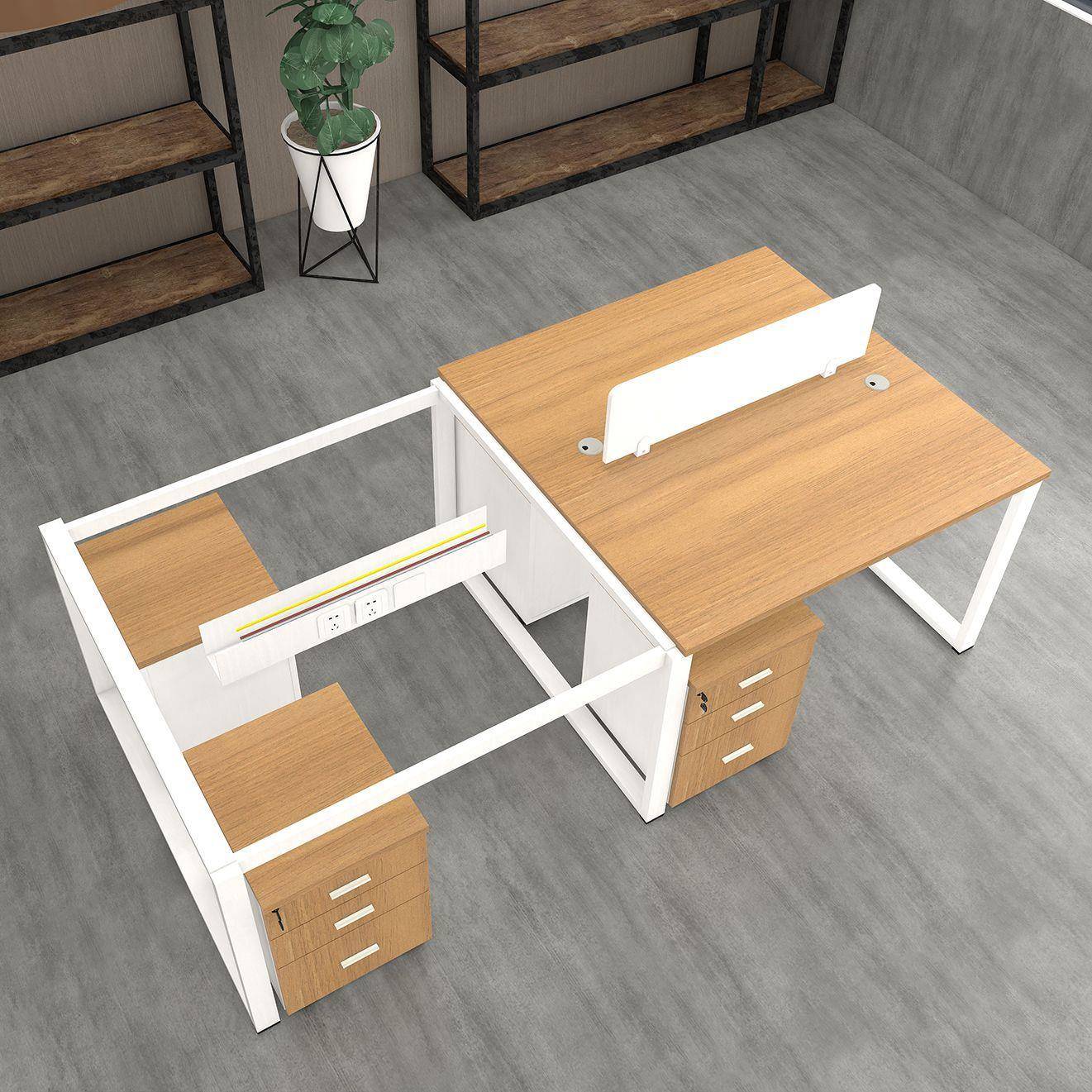 州办公厂家直销简约办室四人位LKA员工公桌组位合屏风工作职员杭