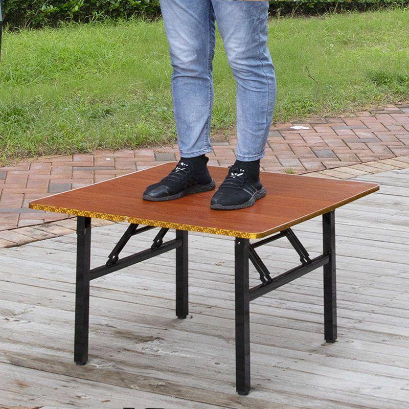 正KNL方形桌子折叠4人小桌子出租屋用吃饭矮小家桌2人桌折叠智高