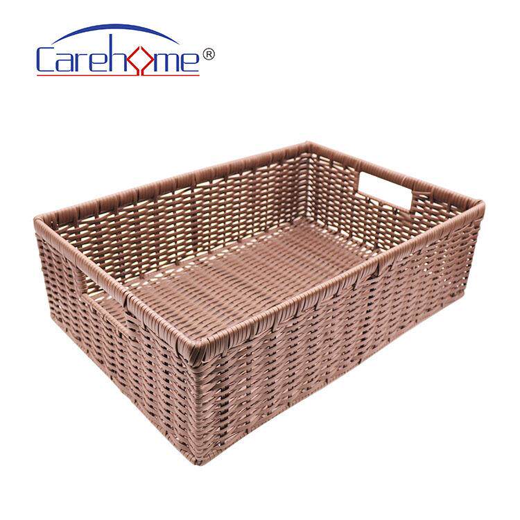 手烤工编16146织漆铁架客房收纳篮编织毛巾筐可铁架牢固耐用水洗