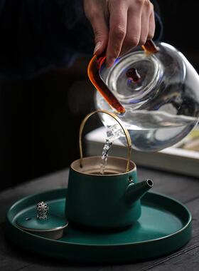 荣日盛陶瓷茶壶提o梁壶g式茶具家用60866过滤泡茶器lo生产厂家