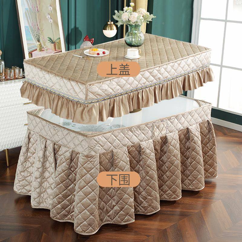 烤火罩电炉罩套加厚加绒方炉形HDT电茶几长罩套电暖罩套烤被新火