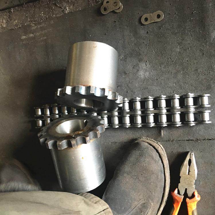 双排链传动链轴轮轴器G连LF滚子链联轴器海诚条铝罩壳97792现货