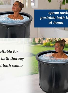 i4573ceub充气叠洗浴桶冰桶运动员冰疗桶浴桶家t折用折叠浴缸泡澡