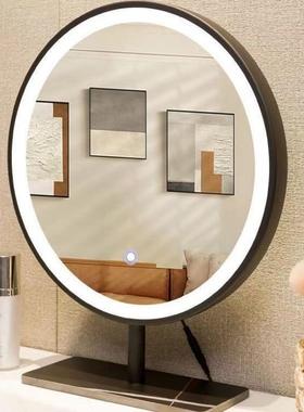 简电约智能桌面BFX台可旋转补光梳妆式镜生轻奢led带灯充化妆镜学