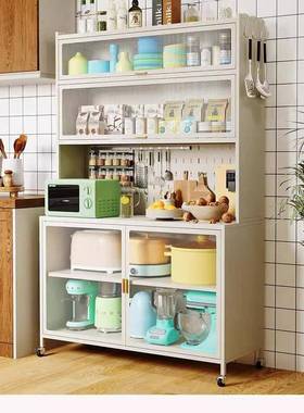 厨房多功能置物架餐边家柜用橱柜53096地收碗柜微波炉烤纳箱储物