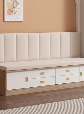 实卡座家用沙发凳场储物柜软包小户商型83262可木餐桌凳收纳台阳