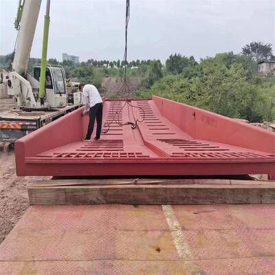 工地可移动洗车槽车池大洗型钢制洗车免基础自动槽感洗110应车槽