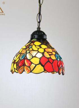 汇璟蒂凡尼式玫24951瑰灯饰过道玄关护走廊生间灯具美儿童作业眼