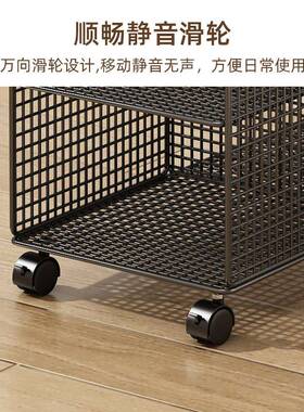 桌书架置16804轮物架落地下可移动小推车带书本收纳书桌学生旁简