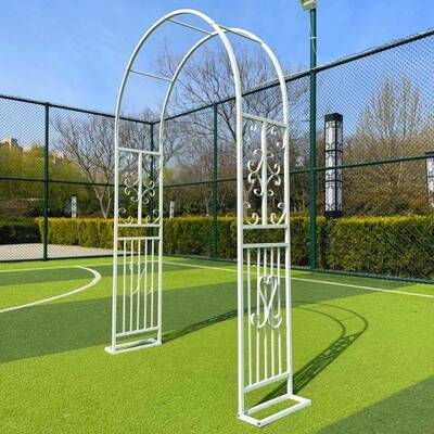 艺门欧式爬藤花架户支外装饰花园拱月季花架74050庭院植铁物架菜