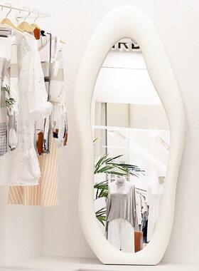 64840家用油试衣镜卧室云朵风落地镜穿衣镜奶服网红店镜装子全身