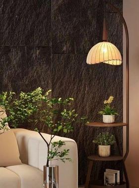 中风厅落地灯中式古复古风客沙发旁茶几氛灯一73133体两用卧室床