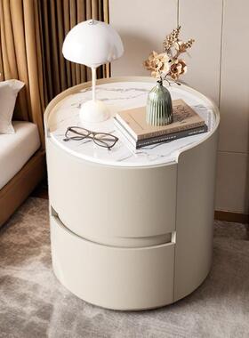 圆超形床头柜小茶几可爱新款床轻54742奢边柜奶油风简约室现代小