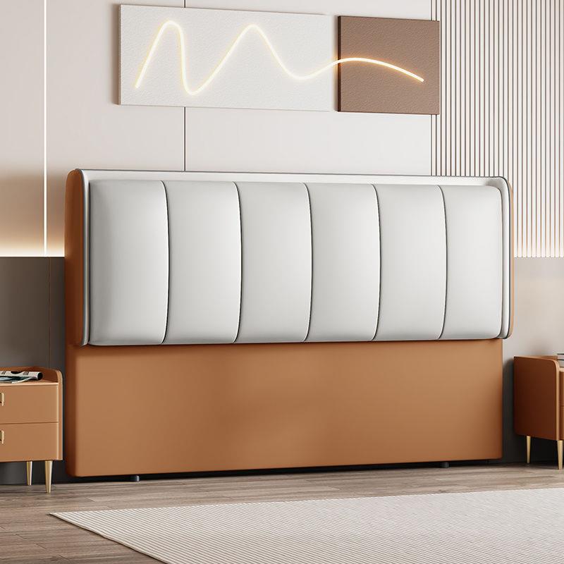 新20AAQ25款床头板软包简床约现代实木头科技布靠背落地超薄单买