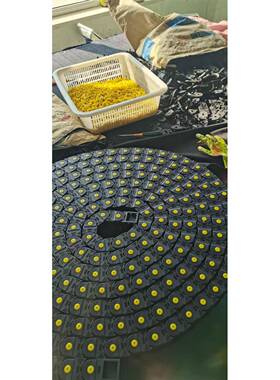 TK56系列机拖链穿线缆0活动线槽全封闭塑拖链56料OGX*30坦床克链