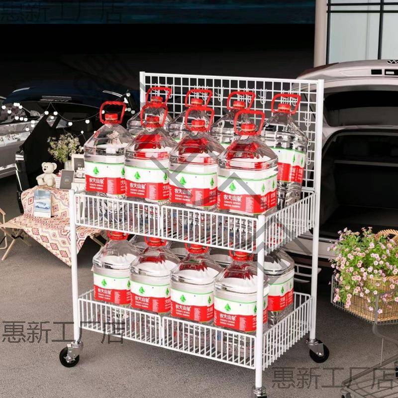 首单直降超市车甩货车特卖台折叠展示架货架售货车加厚摆摊小推车
