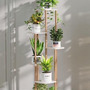 轻奢F965S79H花架阳台物架置室内装 多 饰绿架客厅简约花盆子落地式