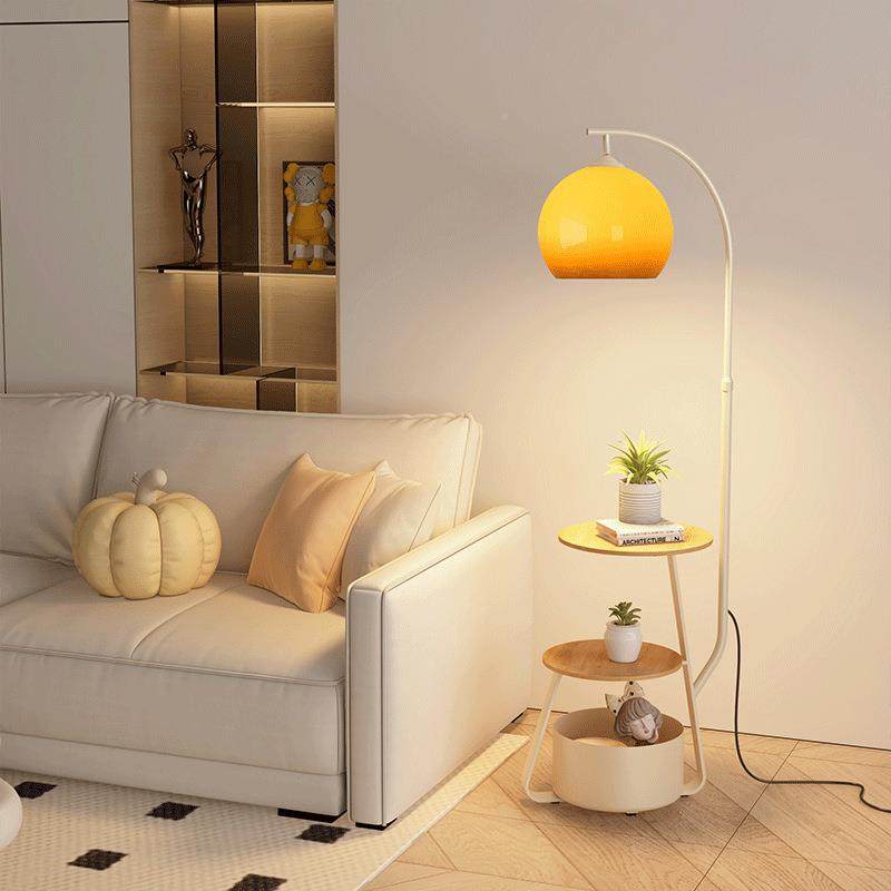 玻璃柚子客沙发落地810灯卧厅室床头柜体台灯一玻灯罩立式璃氛围