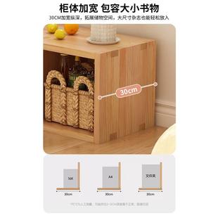 书柜收纳柜柜子储物柜 实木飘窗柜矮柜地柜可坐家用置物架落地日式
