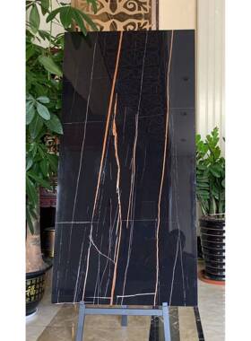 大规格通工程黑色体大理石耐磨防地面砖75滑X01500深色地砖LSD亮