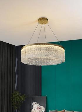 水晶新中式灯客厅餐厅简约吧88660台创意个性轻奢楼梯卧室灯22年