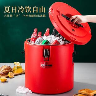 伟保纳用保温桶大容量不锈钢米饭桶冷藏桶快餐桶豆浆斯FPS桶温商