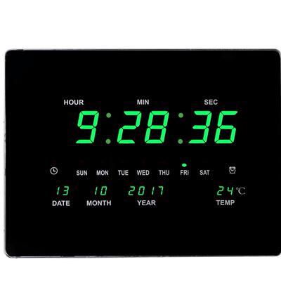 厂家供电子年历数码直led现万代创意款装饰2939A英挂钟客公厅卧室