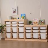 款 新儿童玩具收纳柜童房实木大容置物架宝宝玩具收纳架JPF量置物