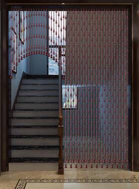 门帘对门风水厅帘隔断珠家用客卫生间厨房厕免所大门挂帘打96488