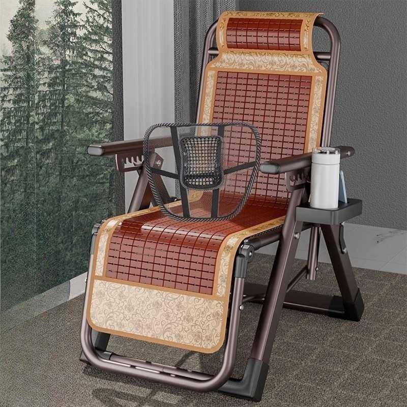 竹椅闲折叠躺椅午休午KZF床靠背靠椅子懒人沙用发滩家休便携睡阳