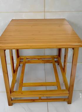 1584楠竹家用g桌烤火烤火桌子全套一整套折叠客厅多功冬能取暖桌