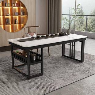 火烧石桌框架岩板理茶石茶桌大支撑架办公支会75508议桌脚铁艺架