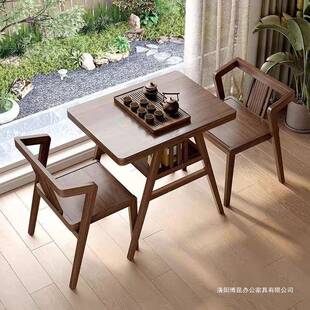 FPA热实木阳台小茶销组合三件套休闲椅子家用喝茶小型一桌户桌二