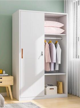 钢制家用卧室柜现代简约纳柜经收济推拉门更衣型GH500004柜出衣租