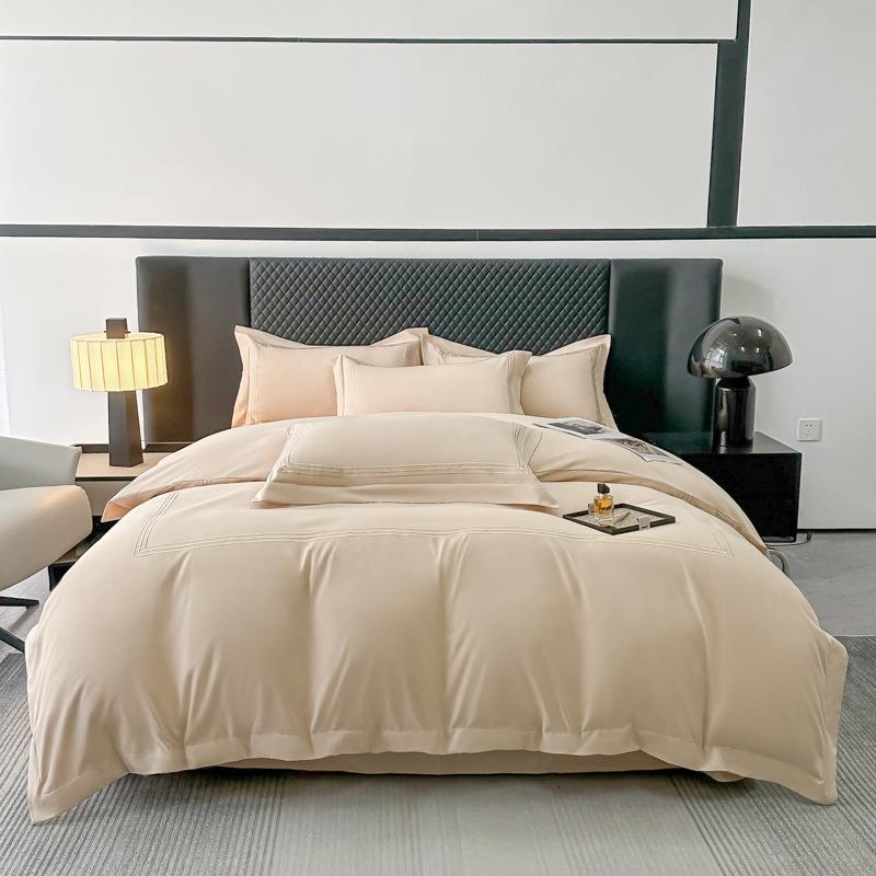 加热销高高OQB密水洗棉新款重支工绣工艺厚磨刺毛四件套威廉直销