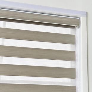 遮光防水柔纱帘免打孔手升公降拉式 遮光卧室遮光 办室浴客室厅L11