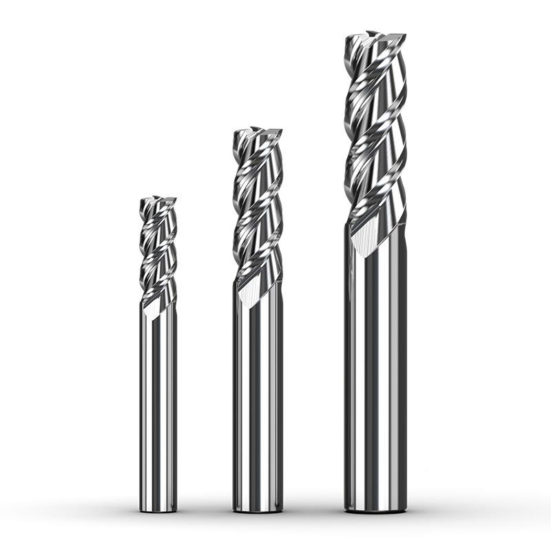 65度铝用铣3金刃专用高光立铣刀cc数控刀具n加长钨刀钢硬质合铣刀