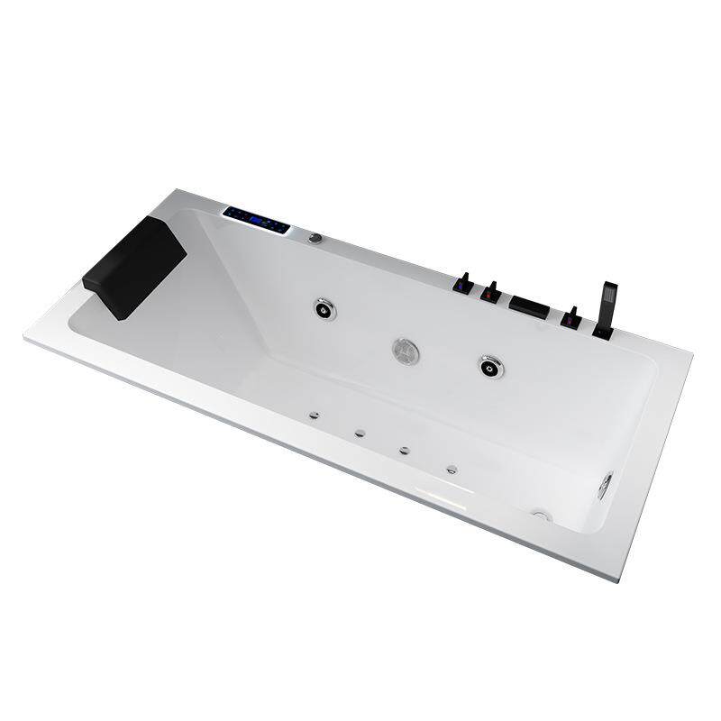 亚克力嵌入式长方形浴缸酒店美容院家用成人镶嵌式冲浪按摩浴盆