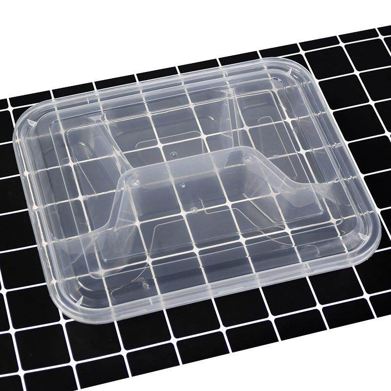 厂家直供大四格餐盒1000ml快餐盒一次性4格注塑塑料打包饭盒,餐饮具,一次性餐盒,淘宝优惠券,粉丝福利购,淘宝优惠卷