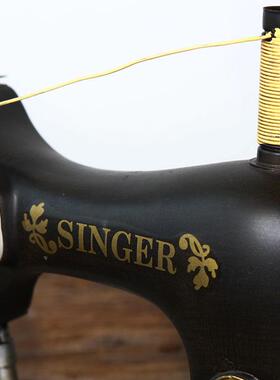 中式复古缝纫机铁艺铁皮模型摆件潮服装店软装橱窗仿古装饰摆设