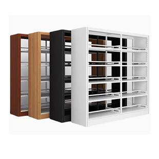 承接学校企业批量采购落地加厚钢制书架置物架单双面书柜家用书架