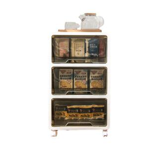 置物架抽屉式零食玩具整理储物柜子衣物衣服可移动塑料小推车收纳